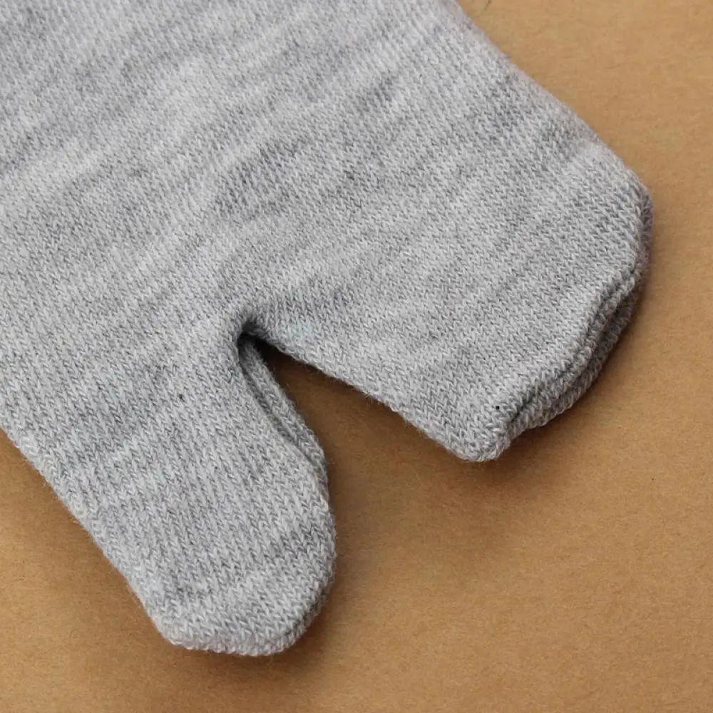 Calcetines de algodón de estilo japonés para hombre y mujer, calcetín de fibra de bambú, desodorante, transpirable, con dos dedos, tipo Kimono, lote de 3 pares