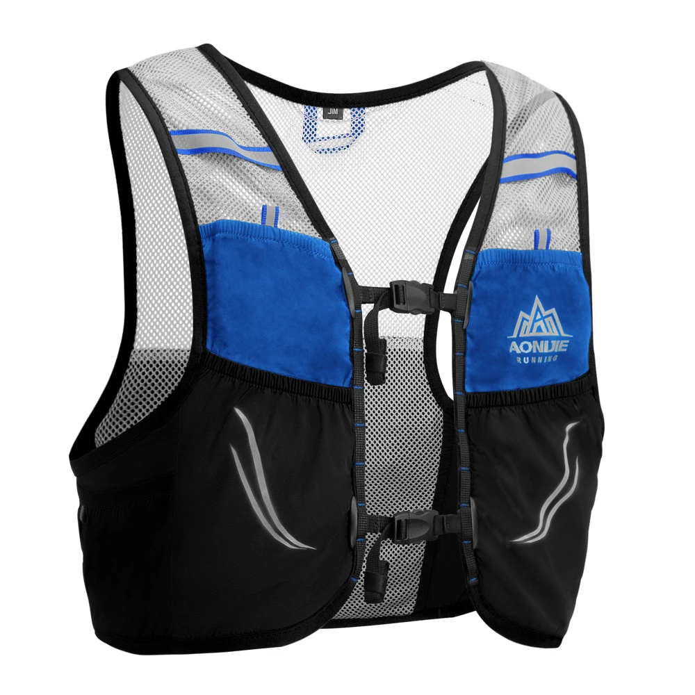 AONIJIE C932น้ำหนักเบากระเป๋าเป้สะพายหลังวิ่งเสื้อกั๊กไนลอนHydration Packกระเป๋าขี่จักรยานมาราธอนแบบพกพาUltralight 2.5L