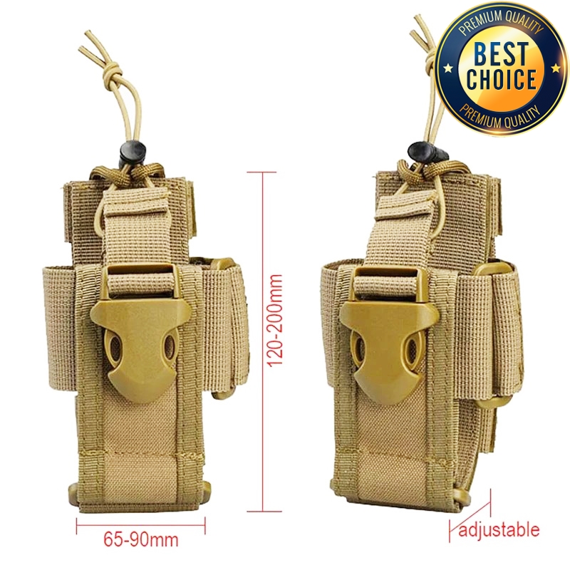 Nowy taktyczny regulowany uchwyt na walkie talkie etui na radio domofon myśliwski torba do zawieszania zewnętrzna nylonowa torba na radio Molle