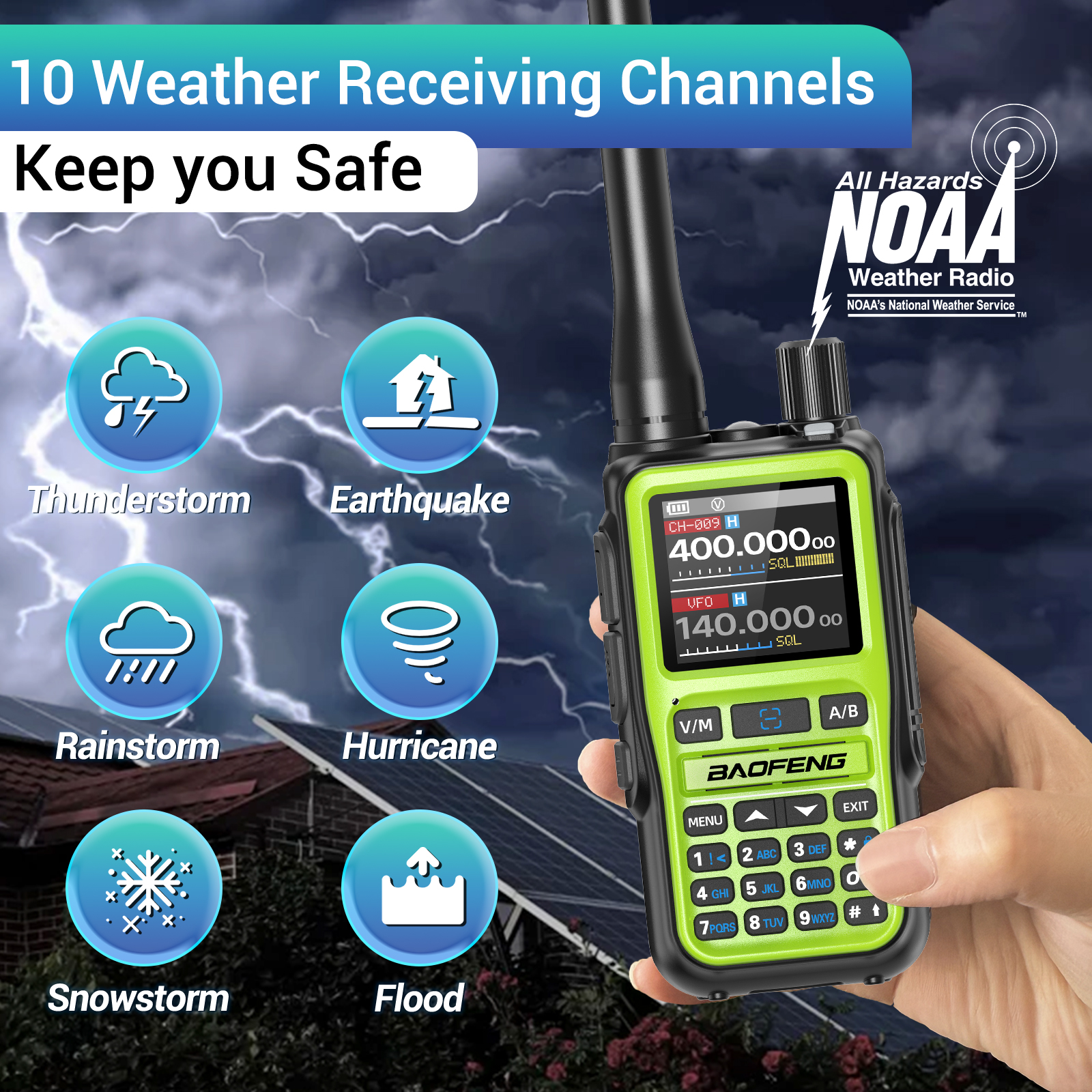 BAOFENG UV-5R Mini Walkie Talkie Air Band Bluetooth Programming Wireless Copy Frequency 999CH Full Band Long Range Two Way Radio