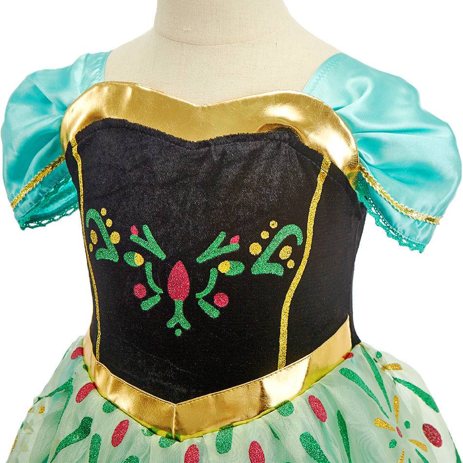 Costume da principessa per bambini Ragazze Elsa Anna Halloween Rapunzel Vestito cosplay Bambini Abiti da festa estivi Carnevale Abito elegante 2024