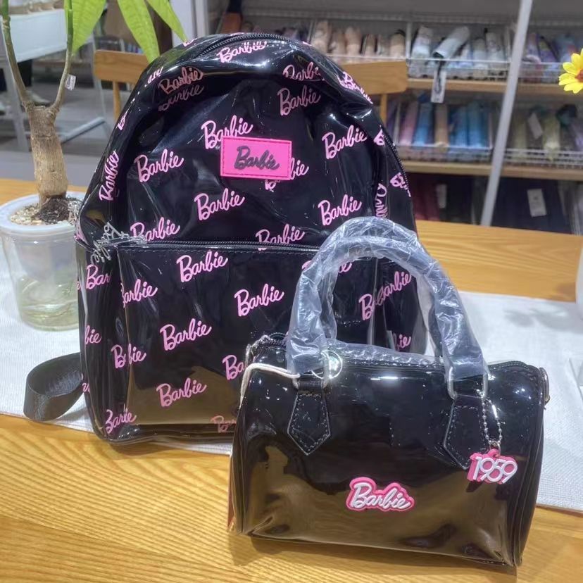 Neue ursprüngliche Cartoon Barbie Rucksack Tasche Kindergarten Schult asche Geschenk