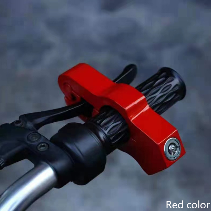 オートバイ用の盗難防止ハンドルバー,2つのキー,単気筒ロック,電気自動車,アルミニウム合金
