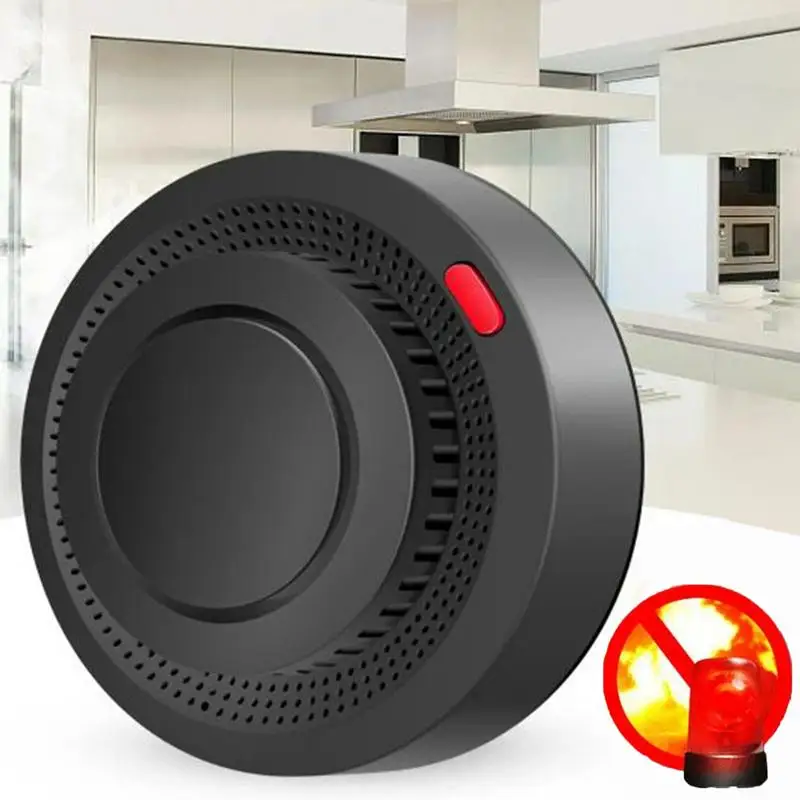 For Tuya WiFi Fire Alarm Smart Wireless Fire Alarm Detector Air Quality Monitor With Voice Alerts Real-Time App Notifications