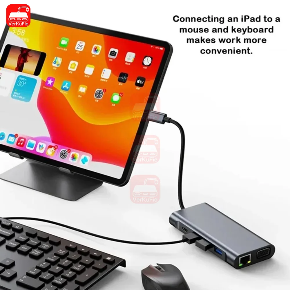 USB C HUB 4K 30Hz Typ C zu HDMI-kompatibel USB 3.0 Adapter 11 in 1 Typ C HUB Dock PD 87W USB C Splitter für MacBook Pro Air