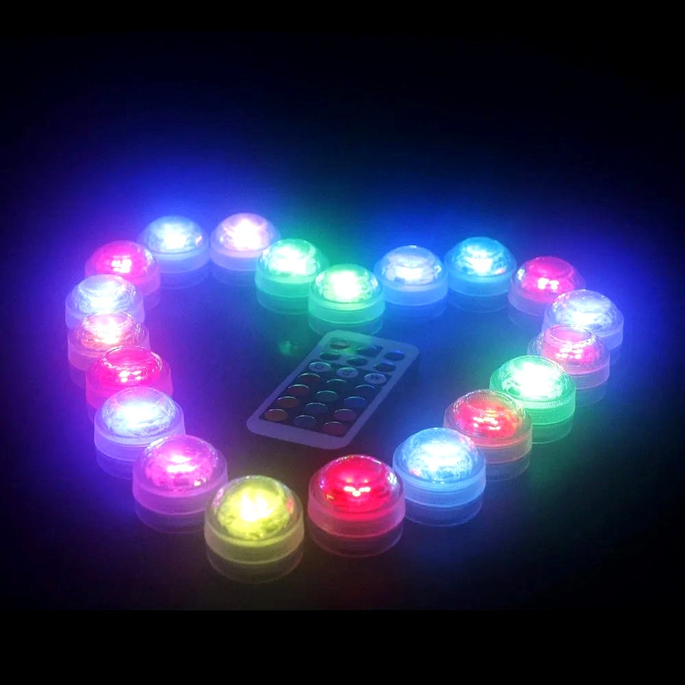 3 LED podwodne światło 16 kolorów RGB IP68 wodoodporne akcesoria do basenu lampa zewnętrzne światła podwodne do wazonu stawowego