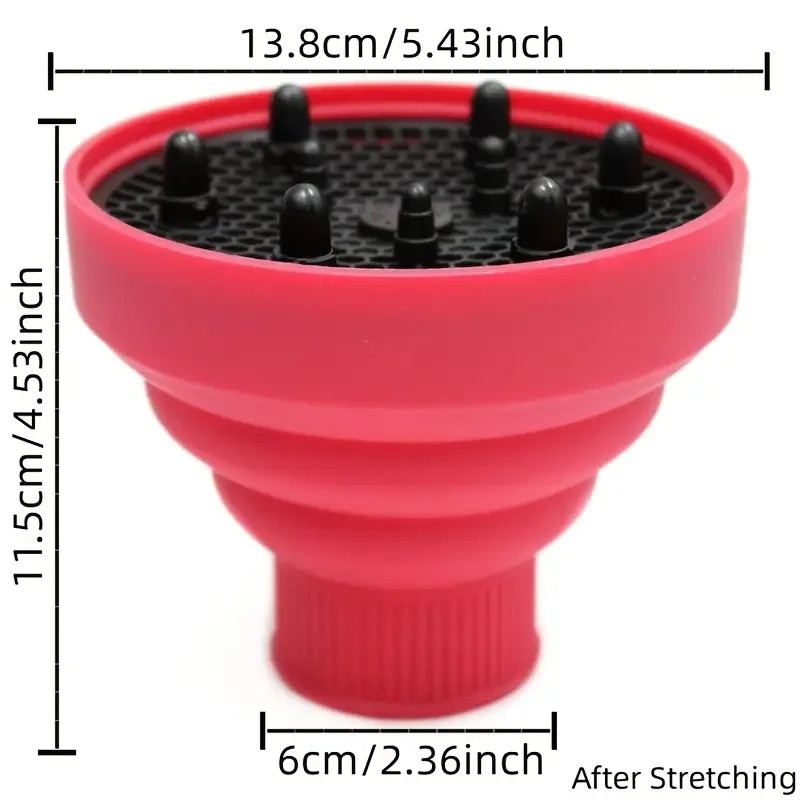 Siliconen Salon Tool Zwart Roze Universele Haardroger Diffuser Cover Verstelbare Temperatuurbestendig Dispergerende Drogen Föhn
