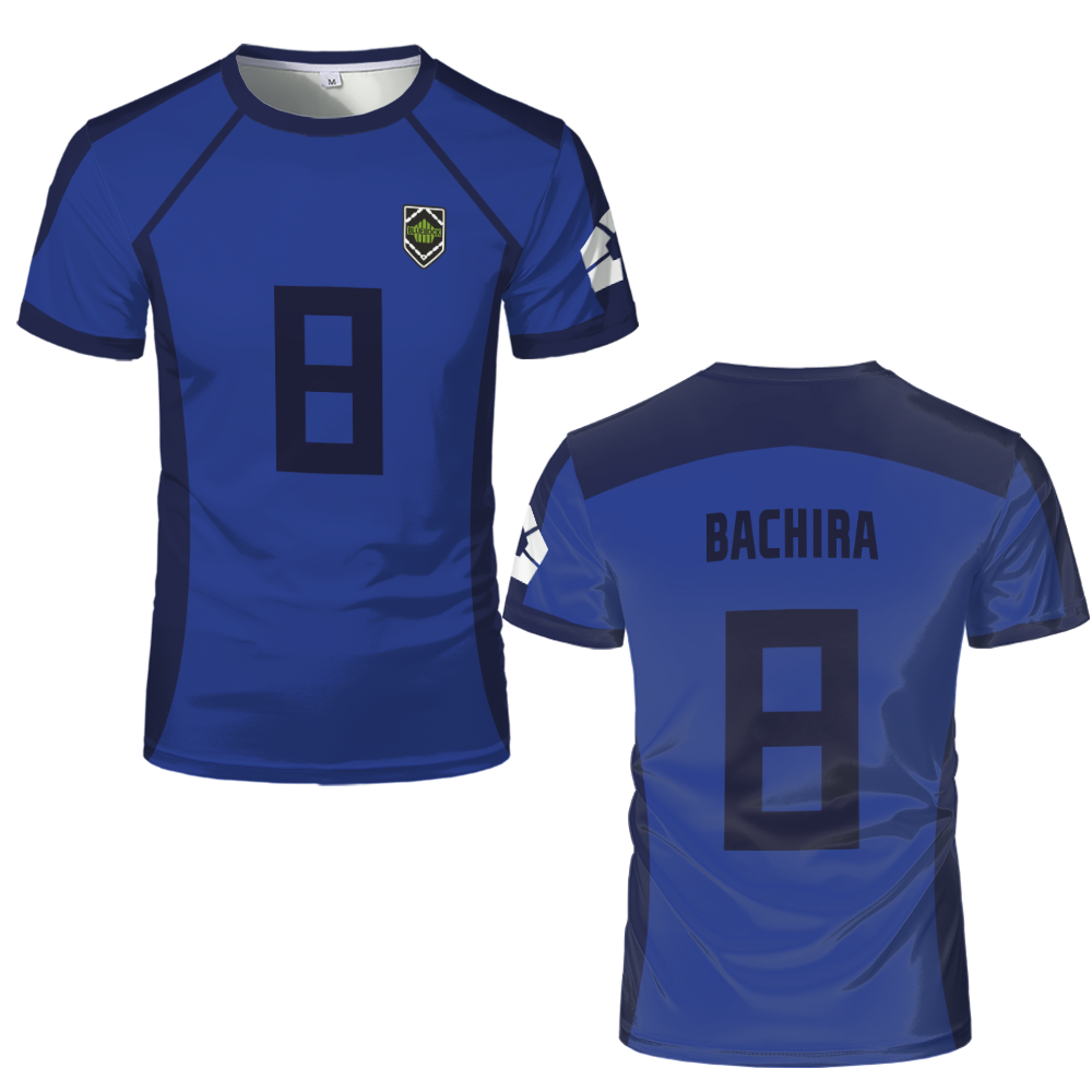 Anime Japanese Blue Lock Isagi Yoichi Football Jersey T-shirt Cosplay Hyoma Chigiri Meguru Bachira Tee Original Children Clothes
