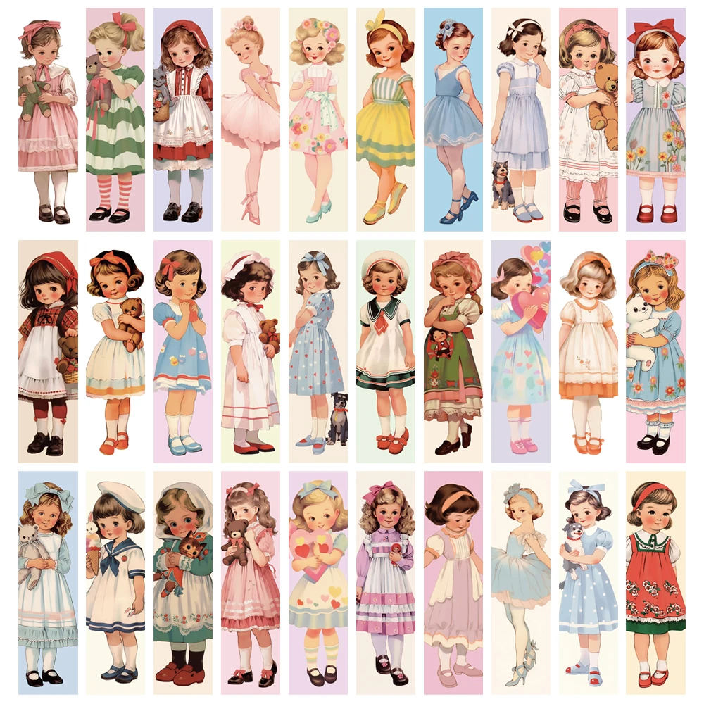 30PCS schöne Lesezeichen Gothic kreative Cartoon Schreibwaren Geschenke Karte einzigartige und langlebige Lesedruckgeschenke