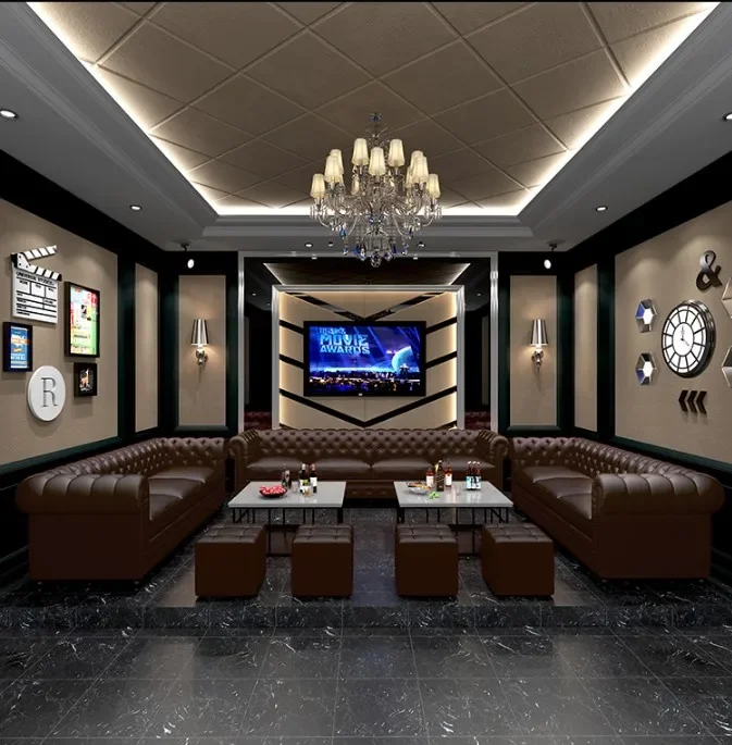Sofá de bar para club nocturno en forma de U, muebles de mostrador, cabina de eventos moderna, sofá para asientos