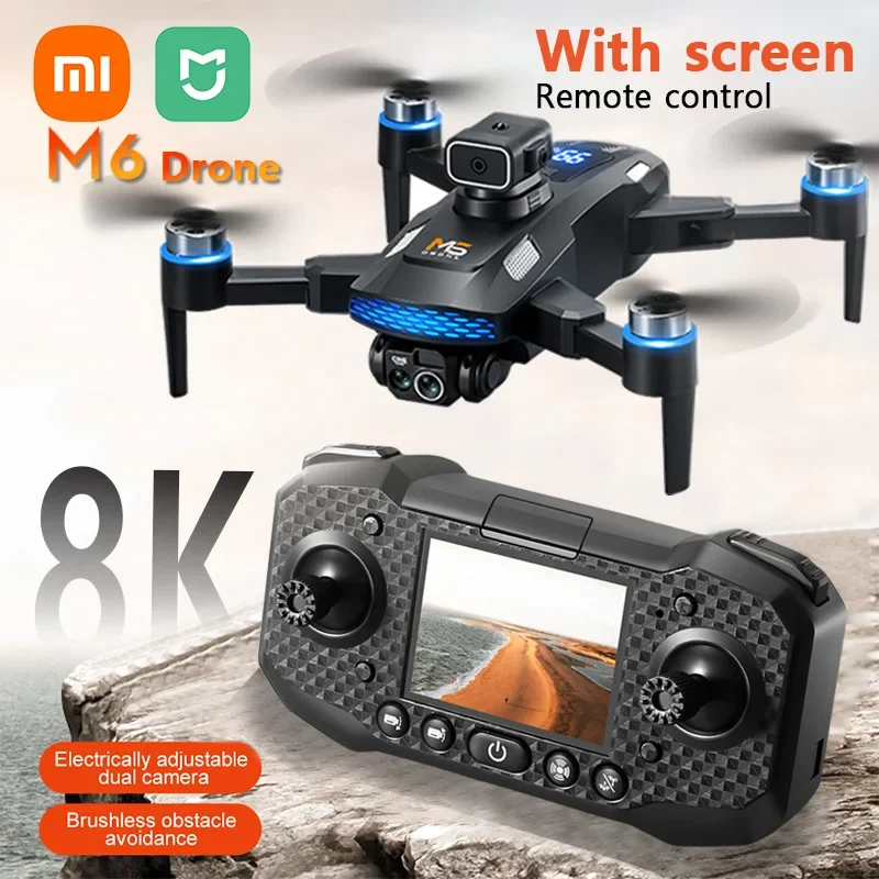 Xiaomi Mijia M6 Дрон 8K Профессиональная HD камера Дроны 5G WIFI FPV Видео 4k БПЛА с экраном Пульт дистанционного управления RC Квадрокоптер Дрон