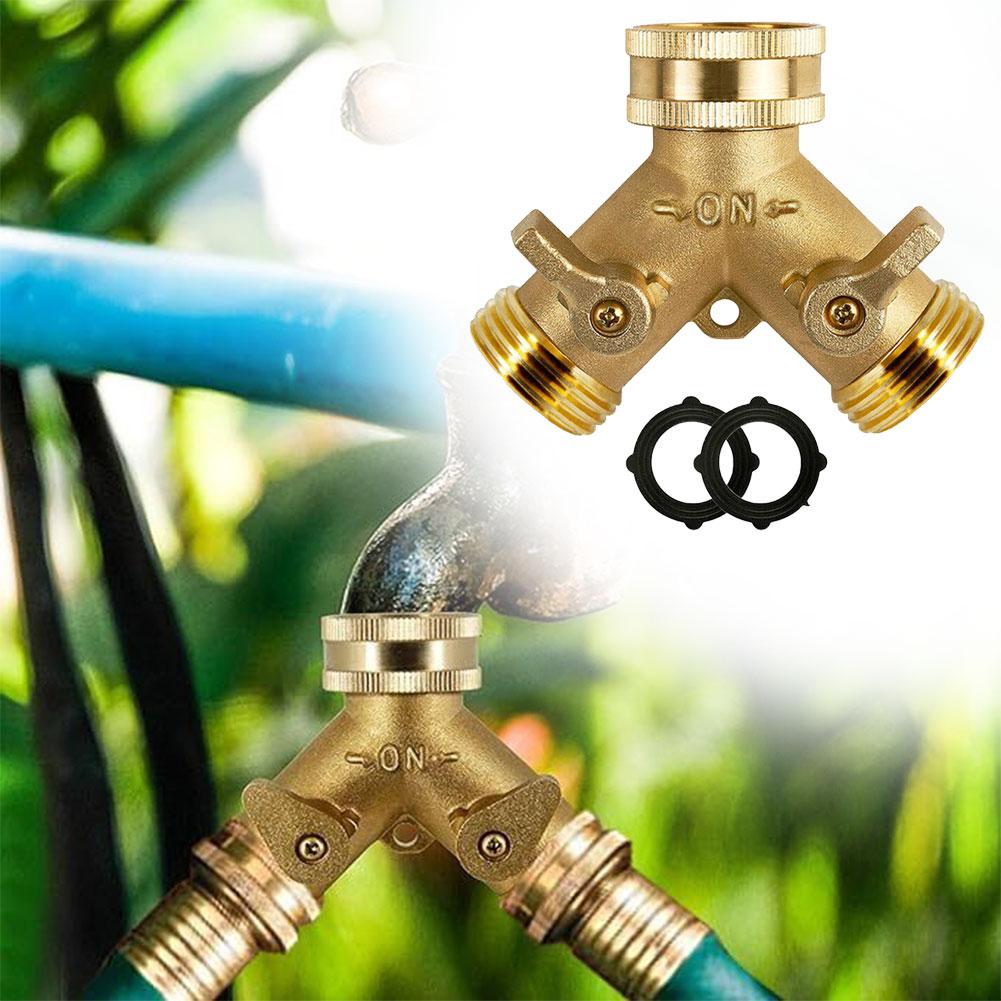 Rubinetto in ottone rubinetto connettore miscelatore adattatore per tubo connettore rapido 3/4 adattatore per accoppiamento tubo in rame strumento per raccordi per irrigazione da giardino