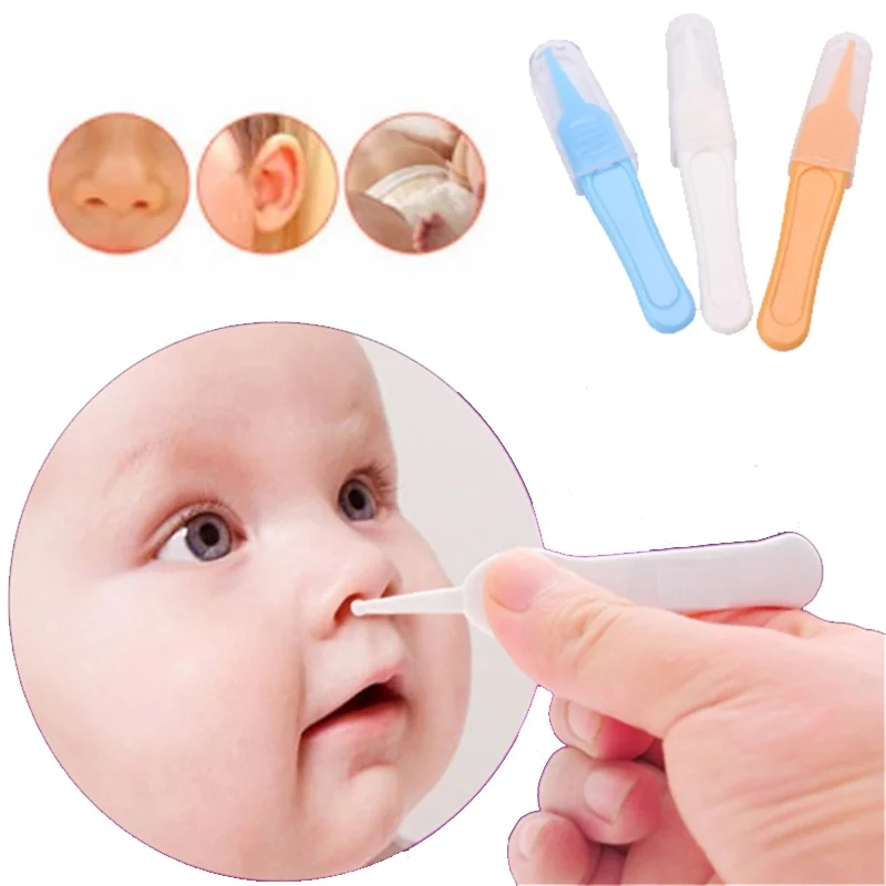Clip Booger para excavar bebés, herramientas de limpieza para el ombligo, oreja, nariz, pinzas de seguridad para niños, pinzas de limpieza, suministros para el cuidado de la cavidad Nasal para niños pequeños