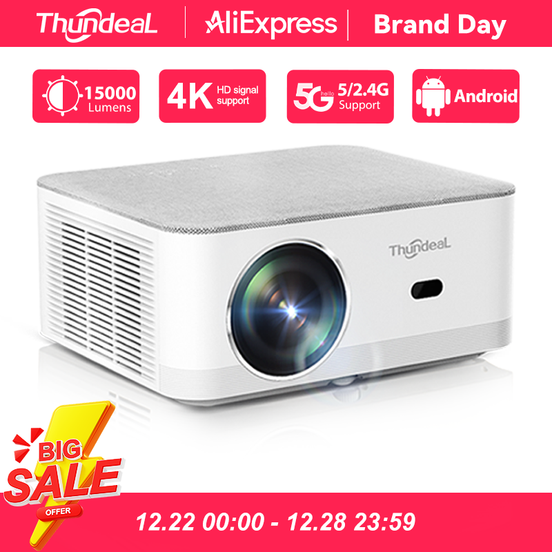ThundeaL TD92Pro Full HD 1080P 2K 4K Projector TD92 Pro WIFI Android Beam Projector Home Theater Game Movie Video Player Beamer