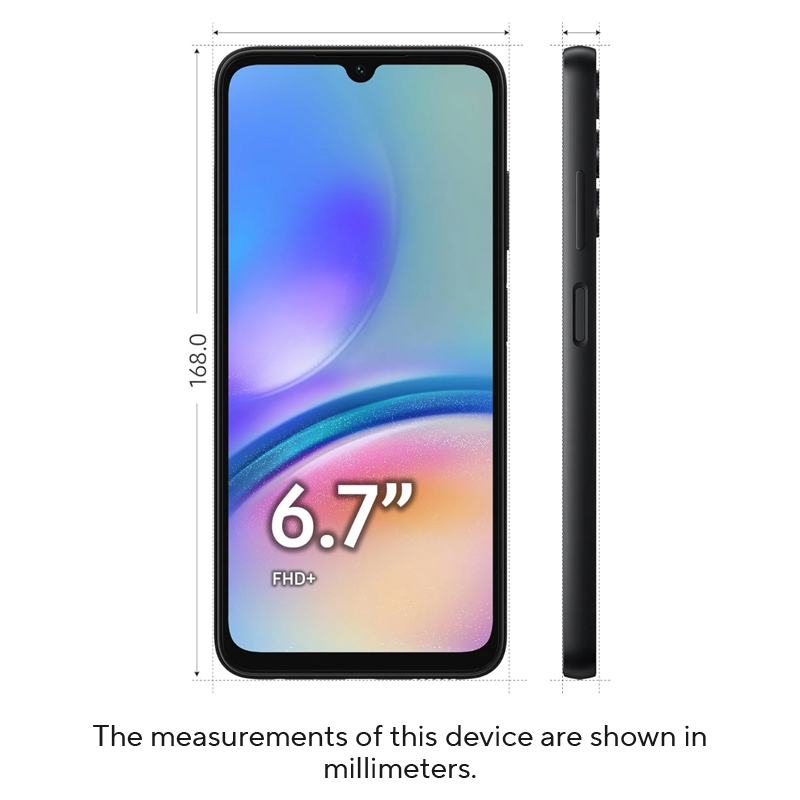 Samsung Galaxy A 05S 64 Gb Smartphone Met 50 Mp Voorcamera Snapdragon 680 Processor 6.7 ”Fhd + Display 25W Supersnel Opladen