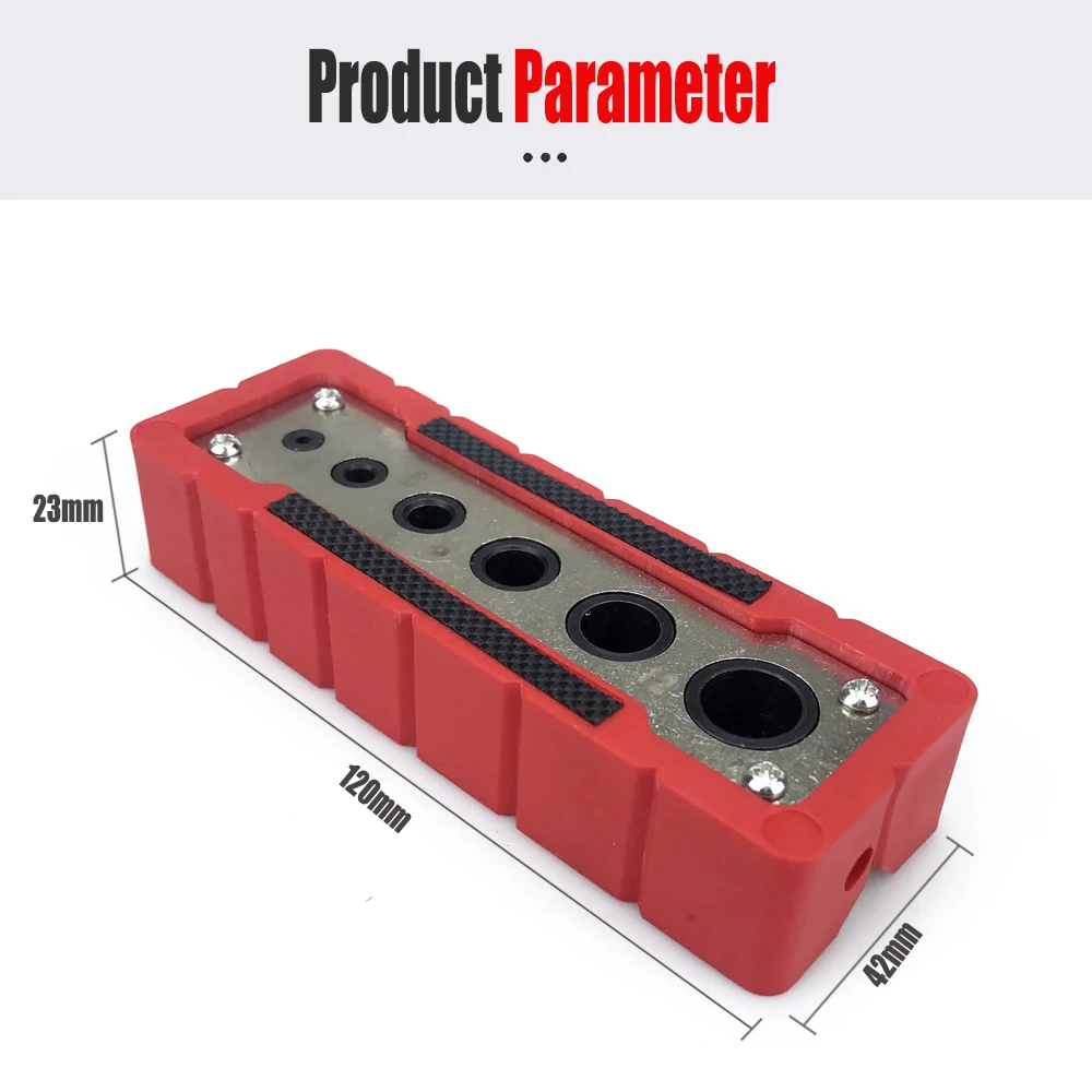Multifunctional Hole Puncher 2-12/3-13 มม.เจาะท่องเที่ยว Locator เหมาะสําหรับรอบ Rod และเครื่องบินมุมขวาเจาะหลุม