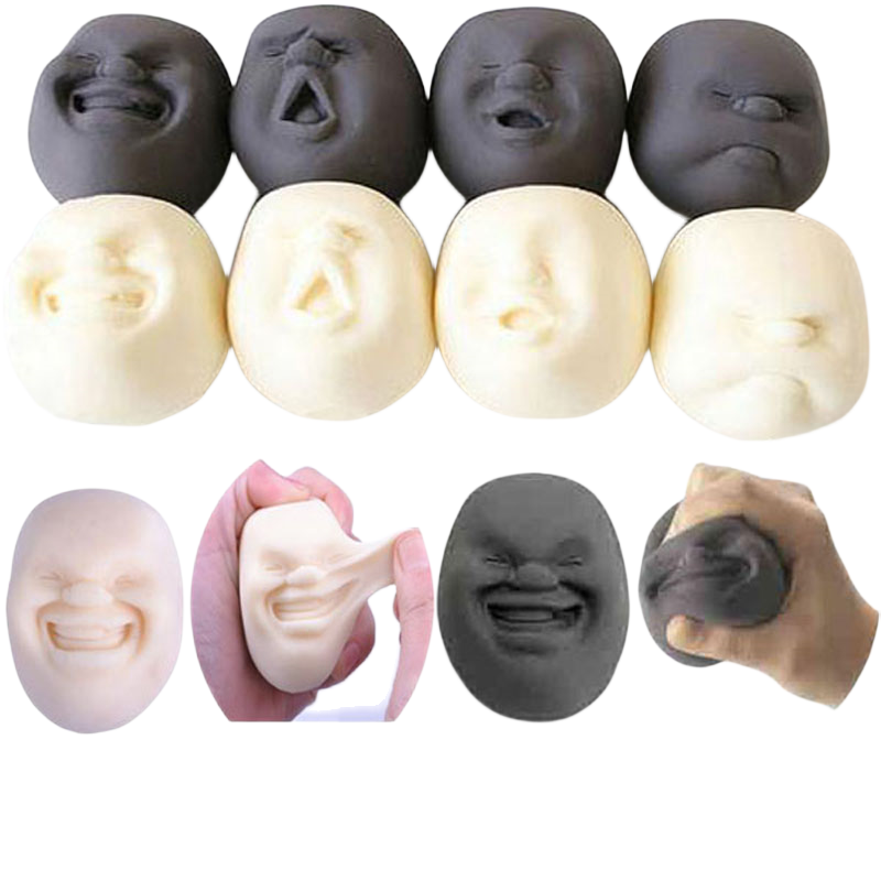 Fun Novelty Caomaru Antistress Ball Toy Human Face Emotion Vent Ball Resin Relax Doll Adult Stress Relieve Novelty Toys Gifts