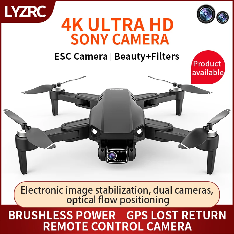 Lyzrc L900 Pro GPS Drone 4K มอเตอร์ไร้แปรงถ่าน5G WiFi ถ่ายภาพทางอากาศเฮลิคอปเตอร์ FPV พับได้ Quadcopter dron