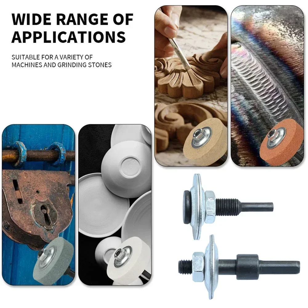 Electric Drill Tool Drill Arbor Adapter High Quality Steel Silver Black Withstand High Temperature Grinding Wheel