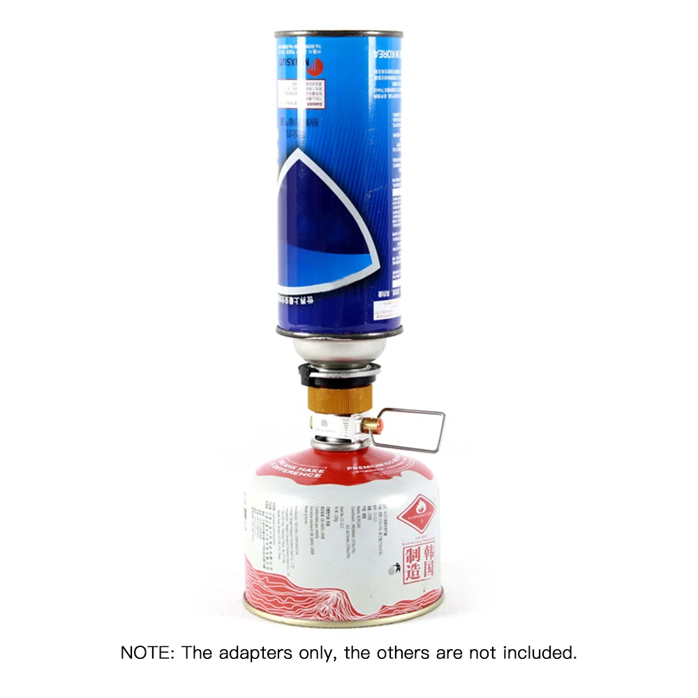 Gas Saver Plus Adattatore per bruciatore a gas Convertitore Cambio Ricarica Adattatore di conversione serbatoio piatto Adattatore gas da campeggio Valvola in lega di alluminio
