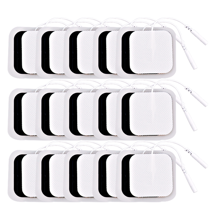 10/20pcs Self คุณภาพสูงเครื่องกระตุ้นประสาทซิลิโคนเจล Electrode Pads Tens Electrodes Digital Therapy เครื่องนวด 2 มม.