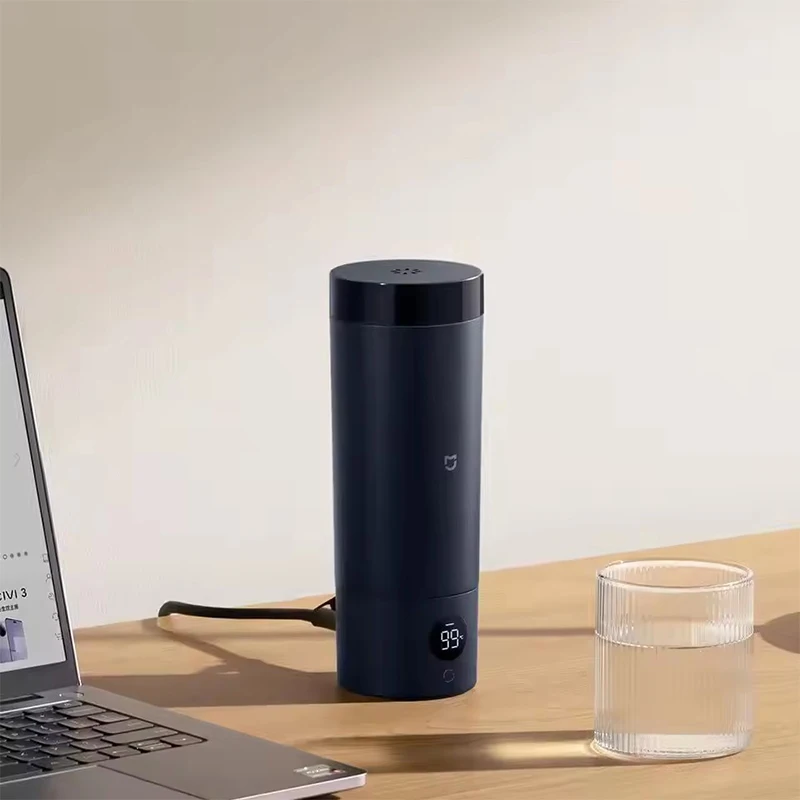Xiaomi-Mijiaポータブル電気ケトル,サーモカップ2個,高速水ボイラー,スマート温度,断熱,旅行用,新品,350ml, 2022