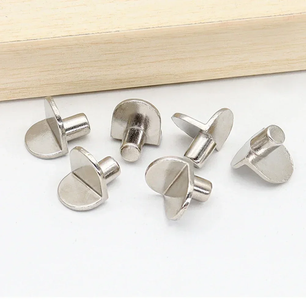 20pcs L-Shaped Shelf Support Studs (5mm) - Fix Wooden/Glass Boards in Cabinets, Ideal Furniture Bracket Holders