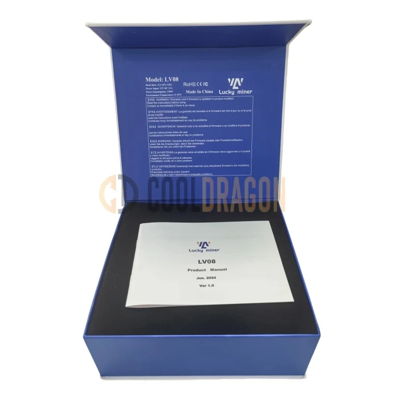 Bitcoins Miner Lucky Miner 4.5TH/S Solo Miner LV08 SHA-256 Asic Chip Low Noise Loterij Crypto Miner Cooldragon