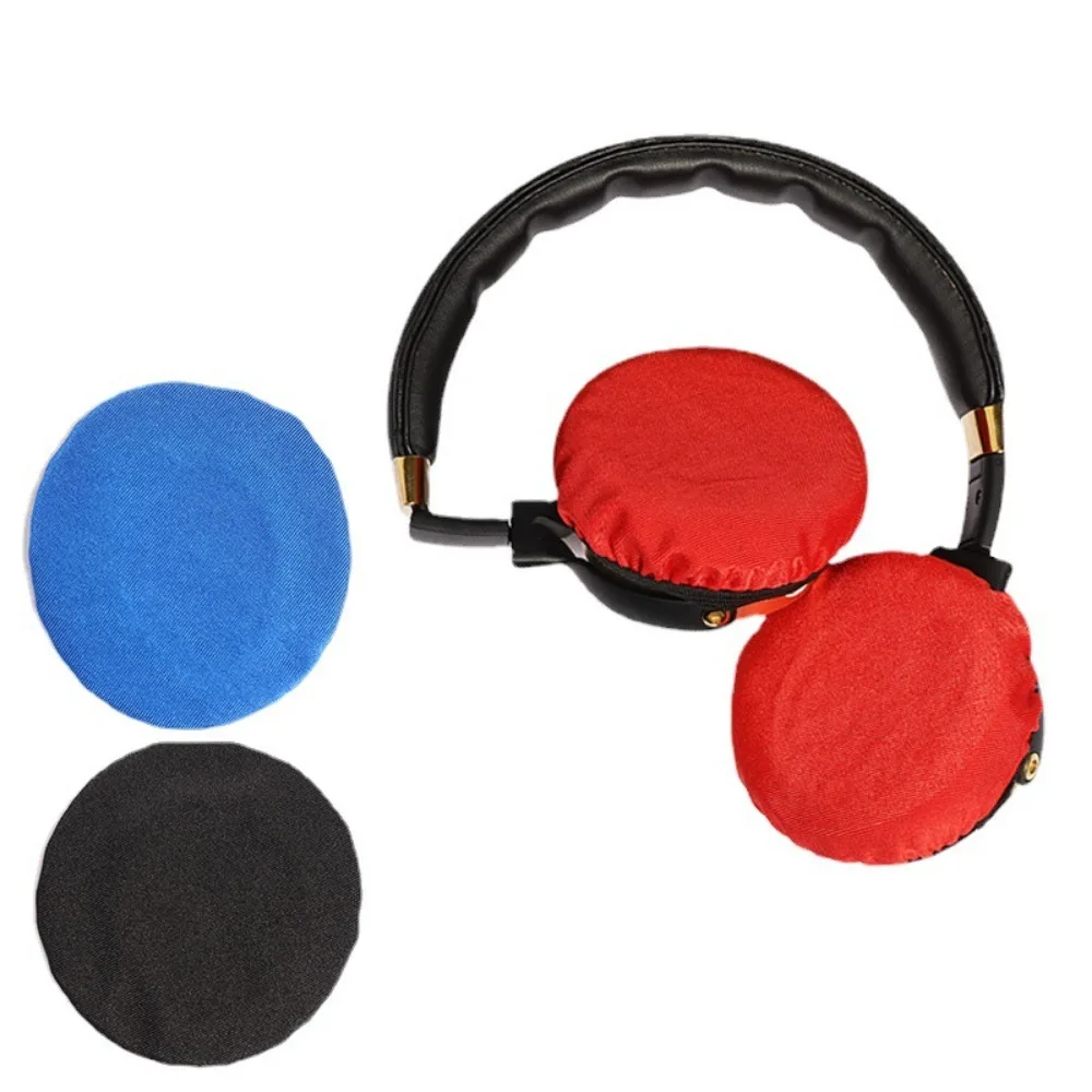 Auriculares reutilizables, higiénicos, universales, lavables suaves, protectores elásticos a prueba de polvo, almohadillas para los oídos, tela no tejida duradera, 1 par
