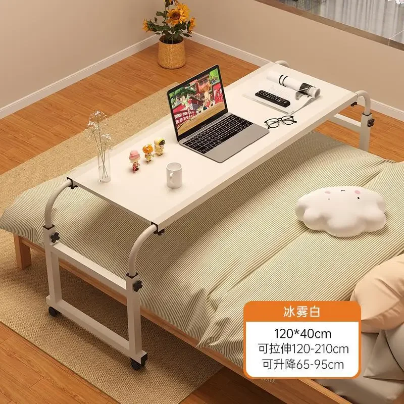 Bed Small Table 120*40cm Wholesale Bedroom Lazy Cross Bed Table Liftable Student Study Table Removable Study Desk