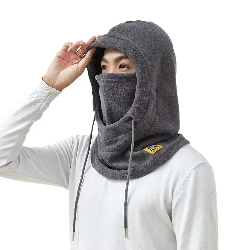 ขี่หมวกอบอุ่นฤดูหนาวพร้อมหน้ากากและคออุ่น 3-in-1 Balaclava กันลมสําหรับผู้ชายและผู้หญิงขี่จักรยานป้องกันสภาพอากาศหนาวเย็น