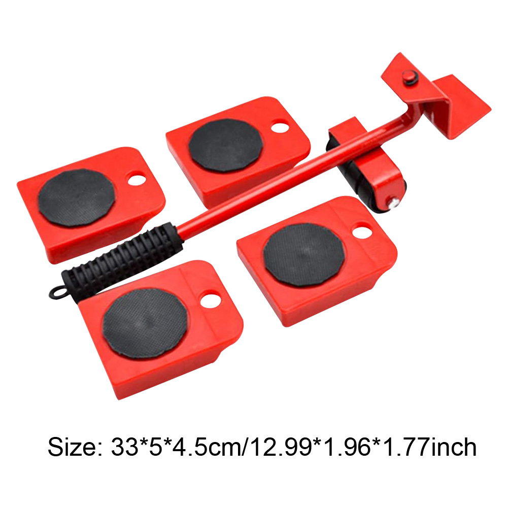Levantador de móveis e Slides Kit para transportar, Mover com rodas, Heavy Duty, Transporter Tool, punho ergonômico