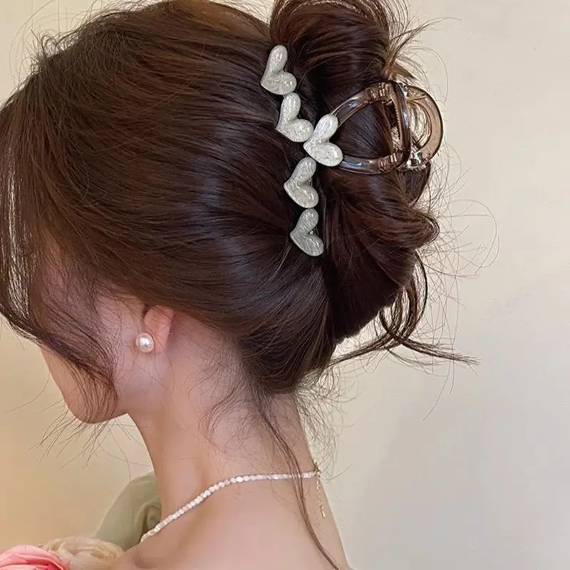 Clipe de amor feminino, cor de geleia coreana, faixa simples para a cabeça, clipe de cabelo floresta, elegante e fresco, novo, 1pc