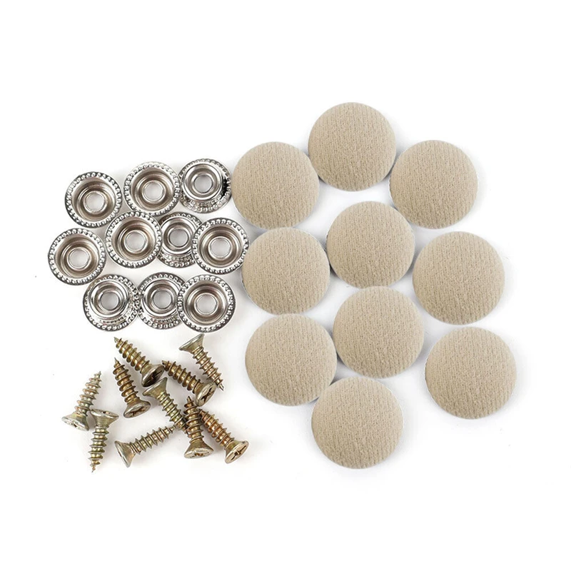 60PCS Headliner ชุดซ่อมหลังคาอัตโนมัติซ่อม Snap Rivets และเครื่องมือติดตั้งสําหรับยึดเพดานภายในรถหย่อนคล้อย headliner