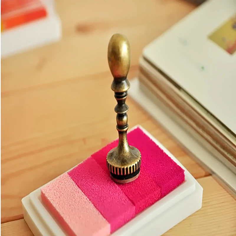DIY Gradiente Cor Inkpad, óleo retangular à base de água, acessórios manuais