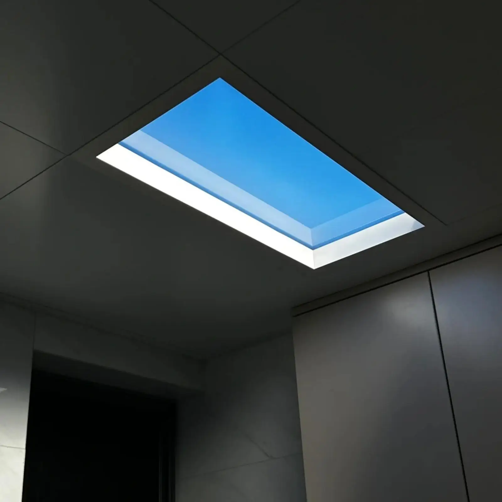Lampu Panel Langit LED Cahaya Matahari Buatan CRI Tinggi Lampu Langit-langit Tersembunyi Lampu Langit-langit Palsu Dalam Ruangan