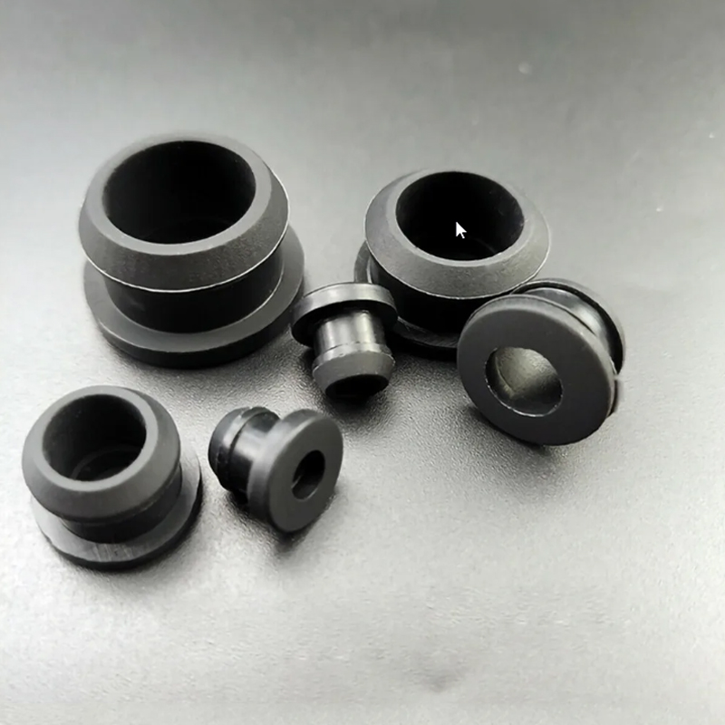 1/2/3/5/8/10Pcs Silicone Rubber Snap-on Grommet Hole Plugs End Caps Bung Wire Cable Protect Bush Black 4.5mm-30mm