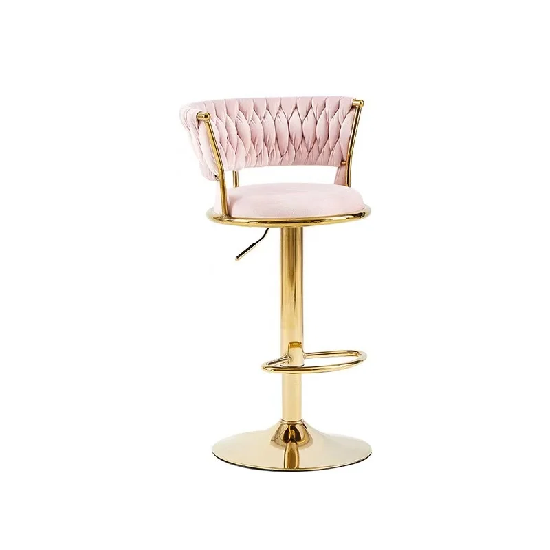 Rotating Cash Register Chairs Raised Front Desk Chairs Adjustable Height Bar Stools Tall Modern Minimalist Backrest Chairs Bar C