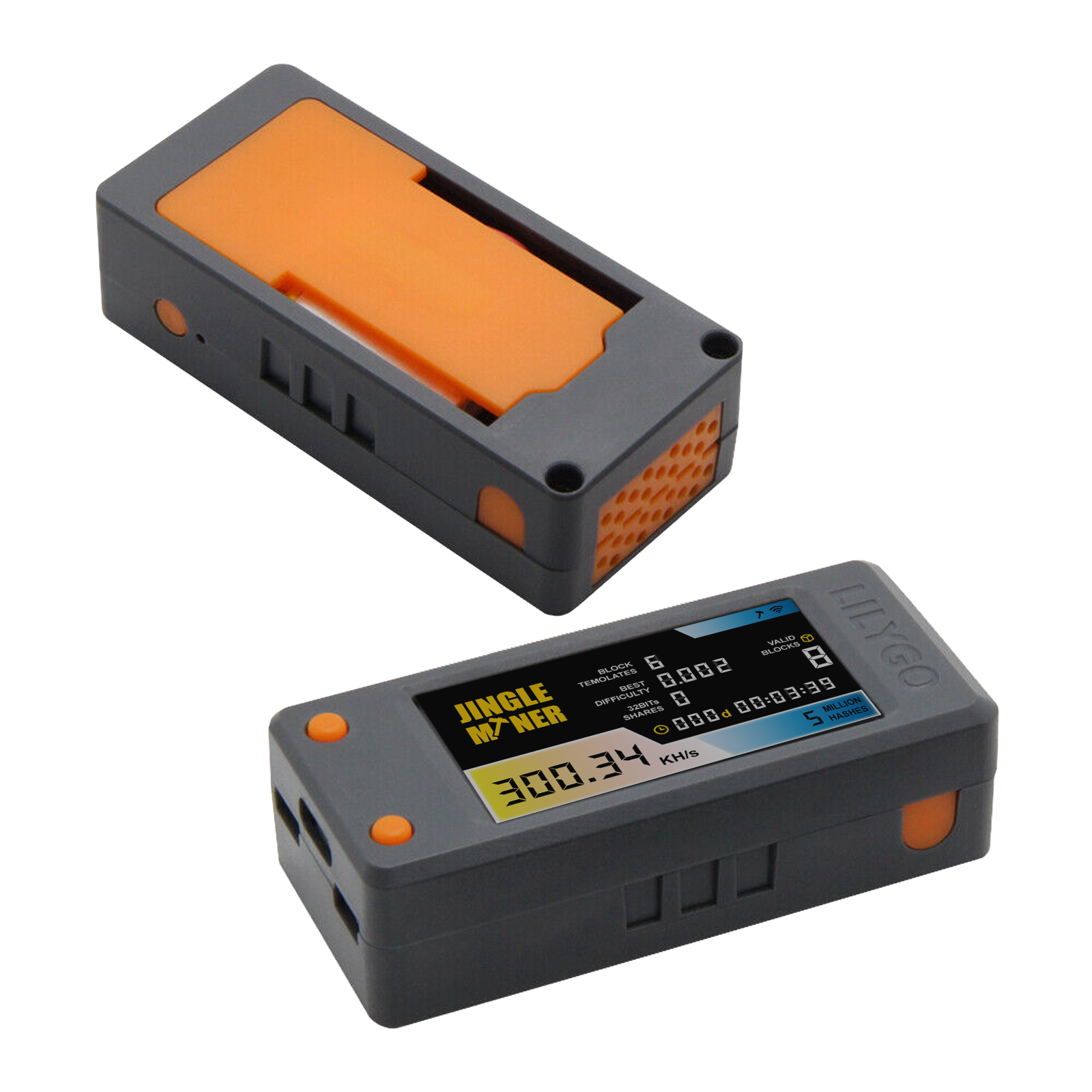 Jingle Mining BTC SOLO Mini Lottery Miner Jingle Miner 300KH/s 2-pin JST-GH 1.25mm koparka bitcoinowa bitcoin miner solo miner