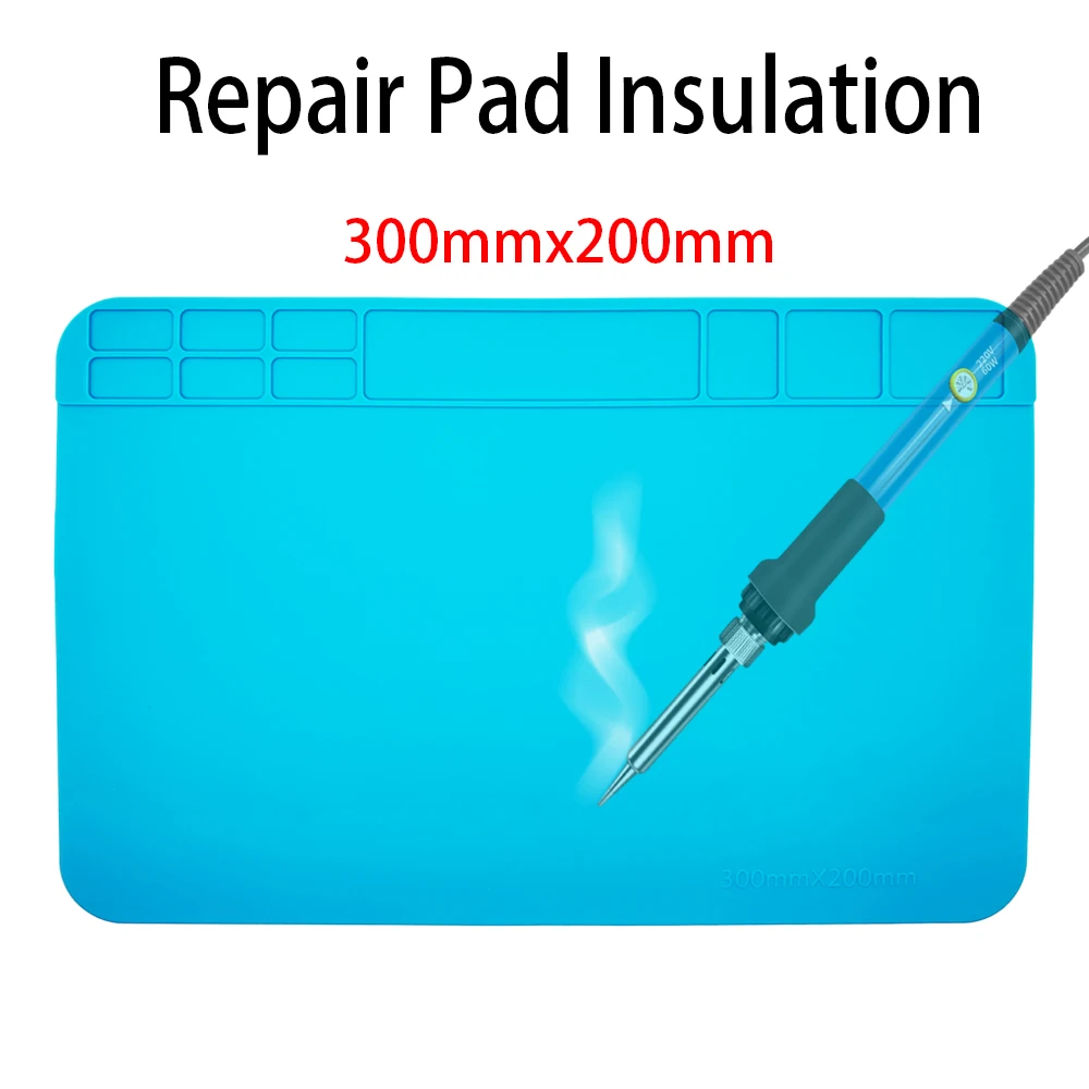 Repair Pad Insulation Heat-Resistant Soldering Station Silicon Soldering Mat Work Pad Desk Platform for BGA Soldering Station