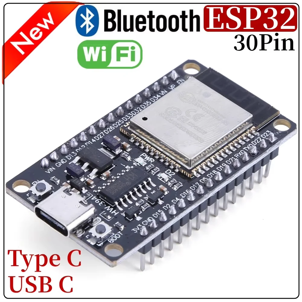 Scheda di sviluppo ESP32 WROOM Modulo Bluetooth WiFi wireless Consumo energetico ultrabasso Dual Core 30Pin ESP 32 per Smart Home ﻿