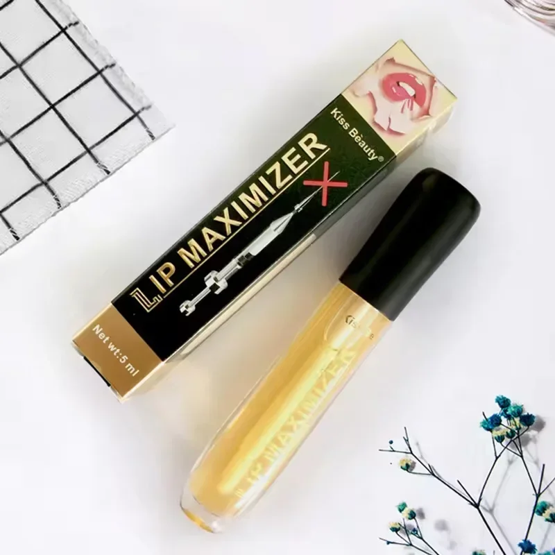 Schnell voluminöses Lip Plumper Serum Sexy Lip Oil Gloss Erhöhen Sie die Lippenelastizität Reduzieren Sie feine Linien Aufhellen Sie die feuchtigkeitsspendende Lippenpflege