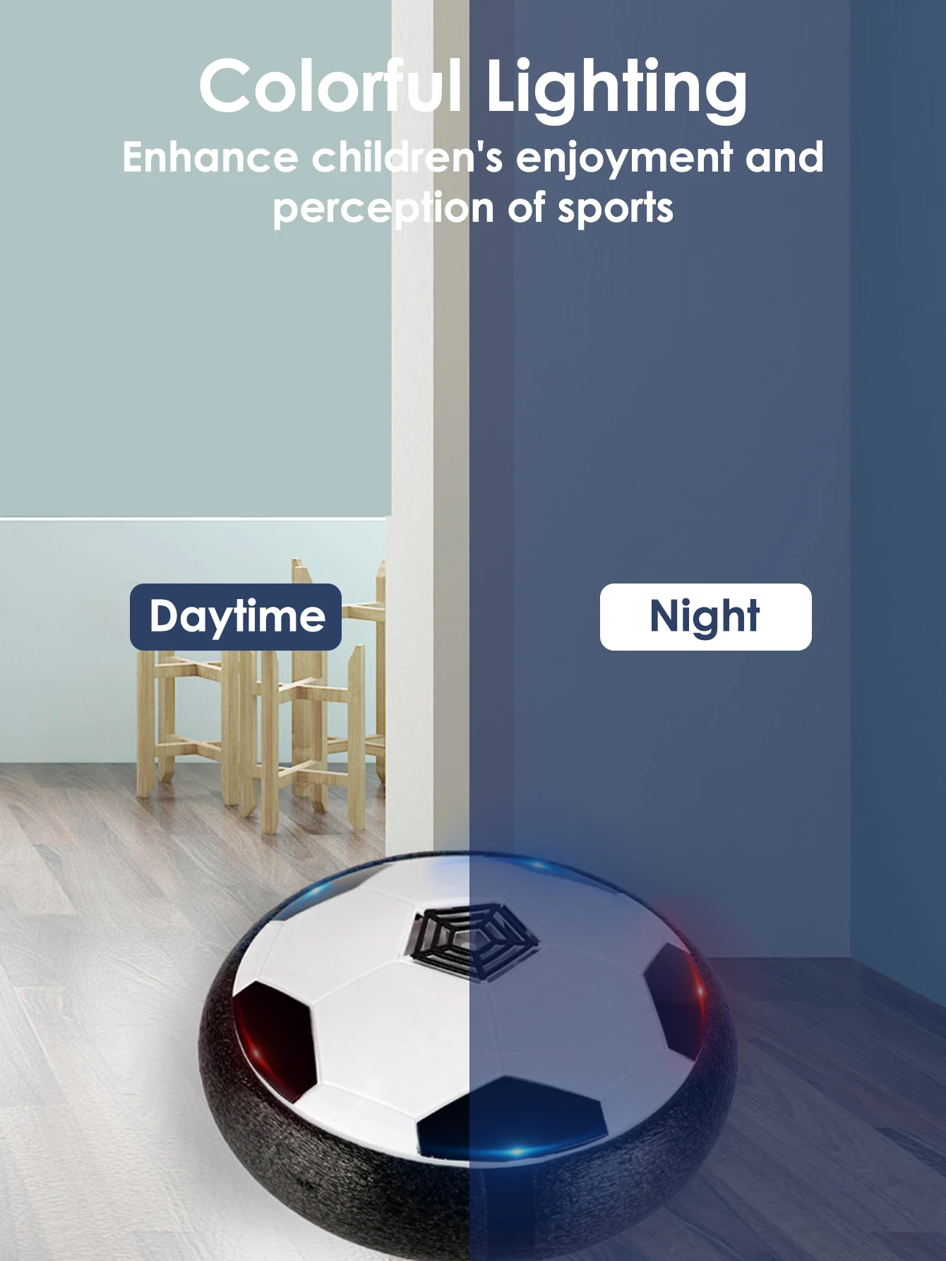1pcs ลอยฟุตบอลเด็ก Interactive ฟุตบอลไฟฟ้าในร่มเด็ก Interactive กีฬาของเล่นสร้างสรรค์กีฬาของเล่น