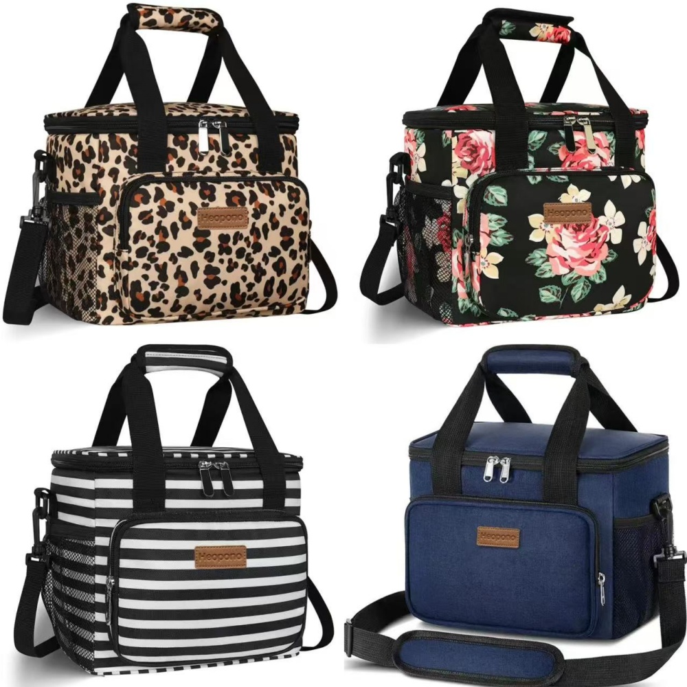 15л большая термоизолированная сумка для обеда из ткани Оксфорд для женщин, портативная сумка для еды через плечо, охлаждающая сумка-тоут для взрослых