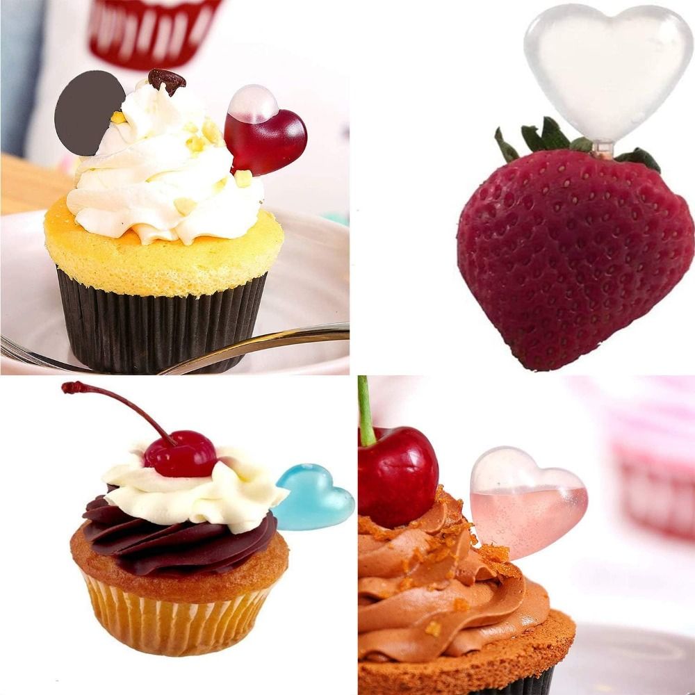 50pcs/Lot 4ml Heart Shape Liquid Droppe Pasteur Pipette For Cupcake Chocolate Birthday Party And Holiday Decoration
