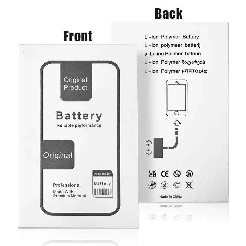 0 Cycle High Capacity Battery For iPhone 11 11Pro 12Pro 12 13 14 13Pro 14Pro Max Mini Phone Bateria + Free Tool Kit