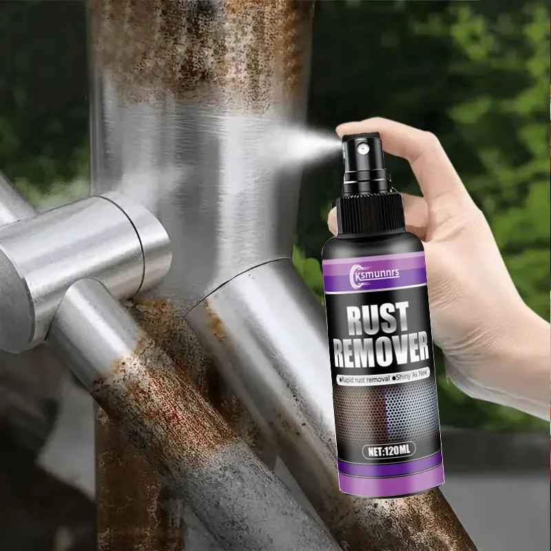 Removedor de ferrugem em spray de polimento de metal multiuso para carros, utensílios de cozinha de aço inoxidável, restaura o brilho e evita oxidação