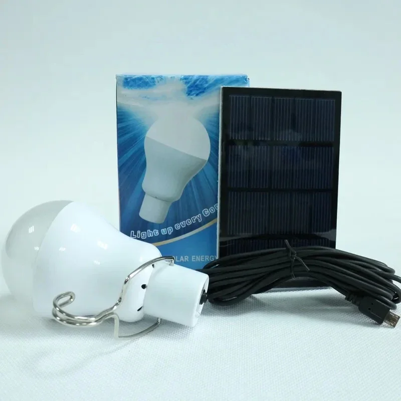 LED-Solarlampe mit Hakenleuchte, wasserdicht, für den Außenbereich, Camping, Solarlampe, energiesparende Glühbirne, Garten, Hof, Wegeleuchte
