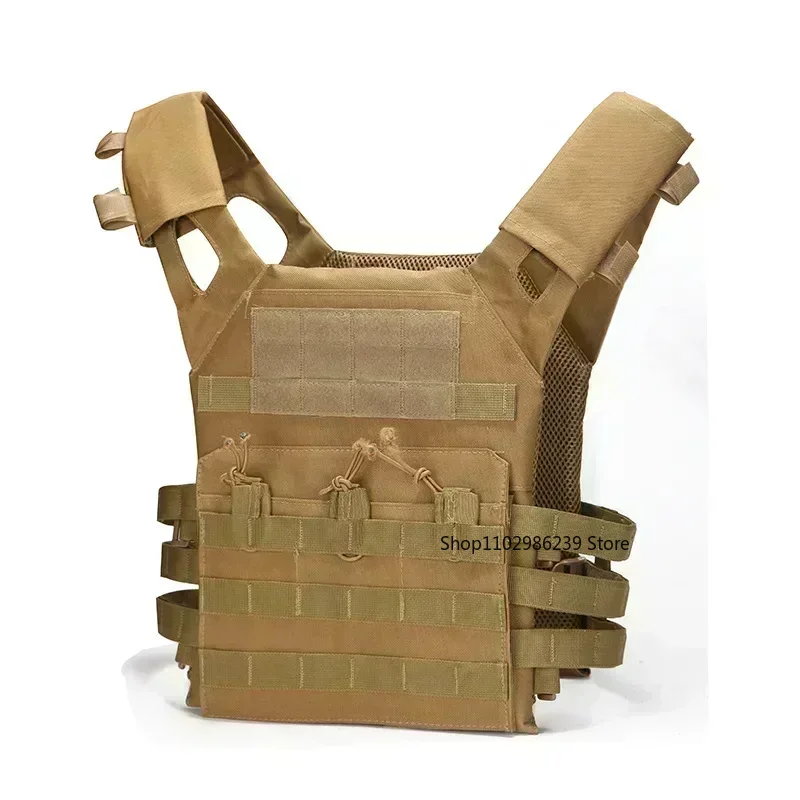 Men's Hunting Vest Adjustable Lightweight Breathable Airsoft Vest for Training Outdoor Activities MOLLE Combat Vests