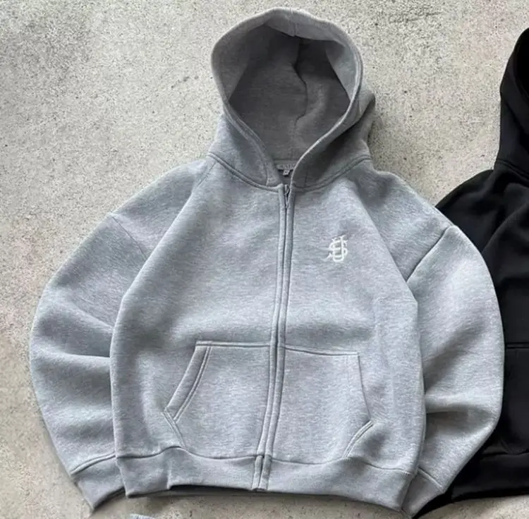 Y2k Fashionable Classic Street Casual Printed Female Hoodies Oversize Loose Sweatshirts Couple Hip Hop Styles Zip Hoodie vintage
